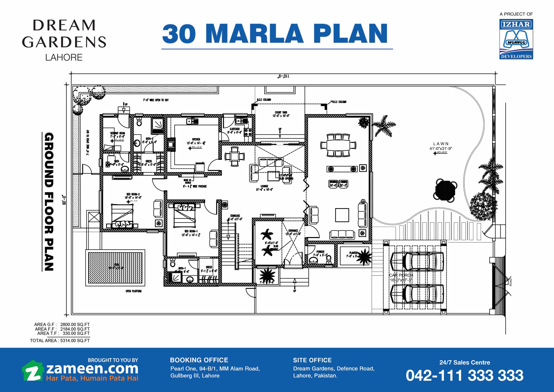 dream gardens lahore imd izhar monnoo developers 5 marla double story house design